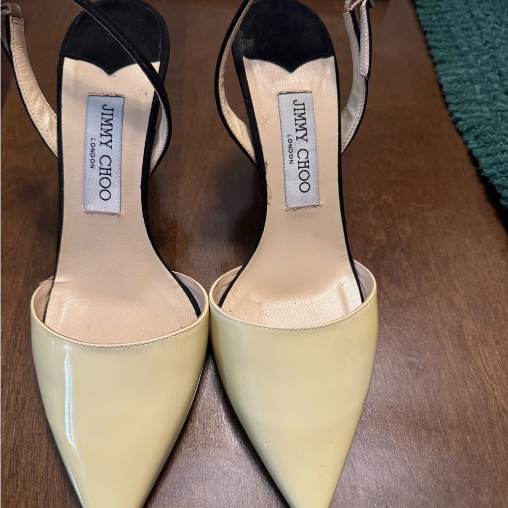 Jimmy Choo Pale Yellow Heels